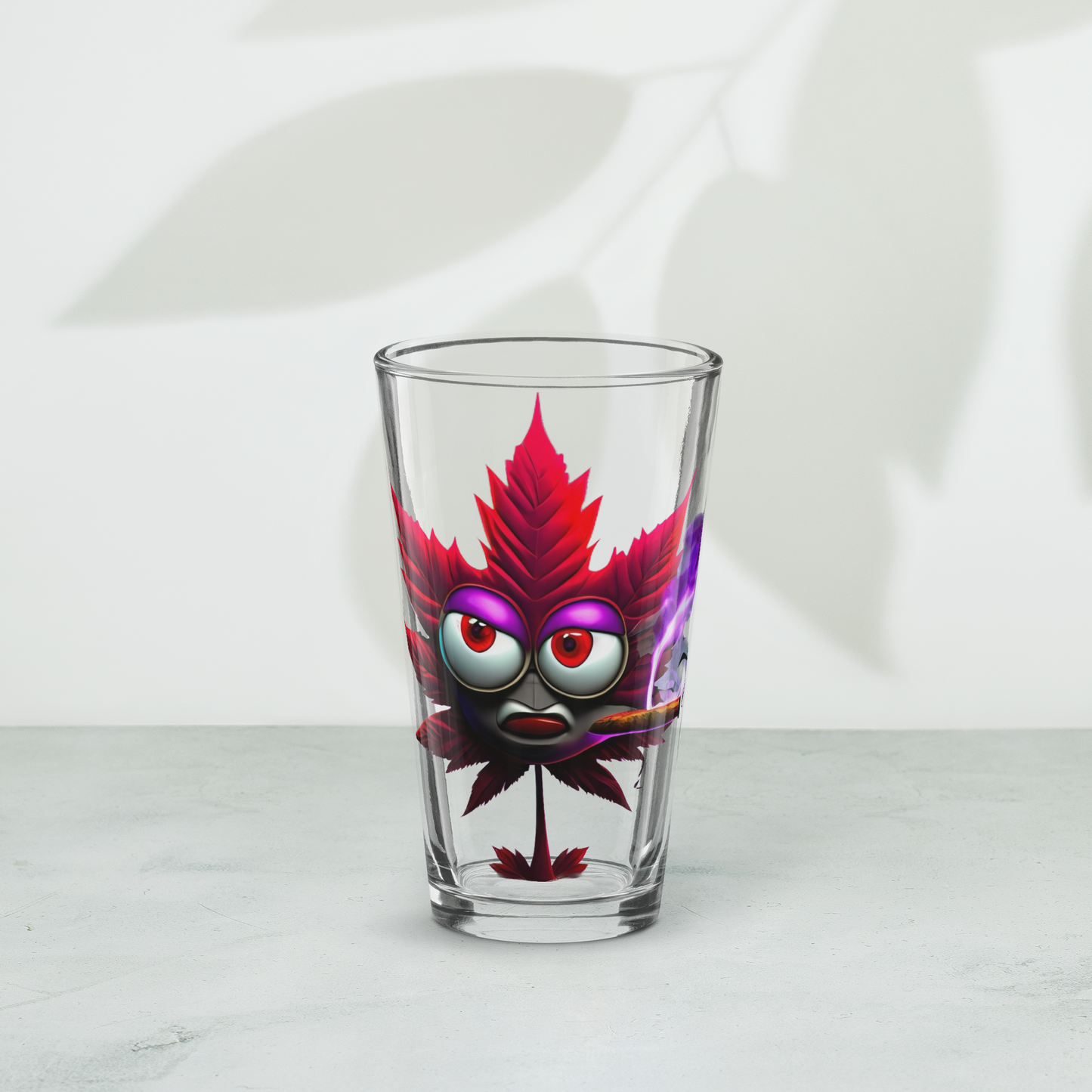 RED LEAF OG BLUNT 16oz Glass